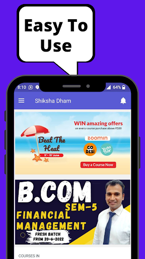 Android application Shiksha Dham screenshort