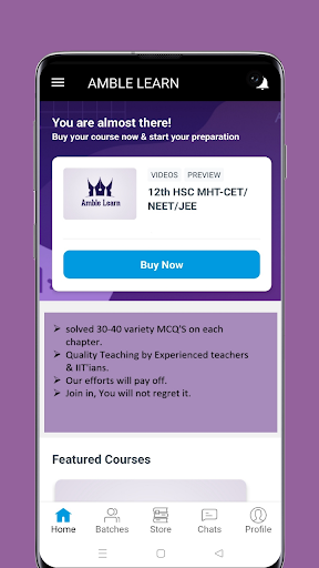 Android application AMBLE LEARN screenshort