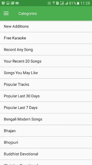 MeraGana Karaoke - recording, sharing and download screenshot 4