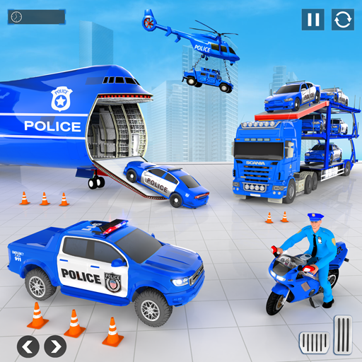 Police Car transporter Game 3D androidhappy screenshots 1
