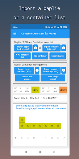 Android application Container Assistant for Mates screenshort