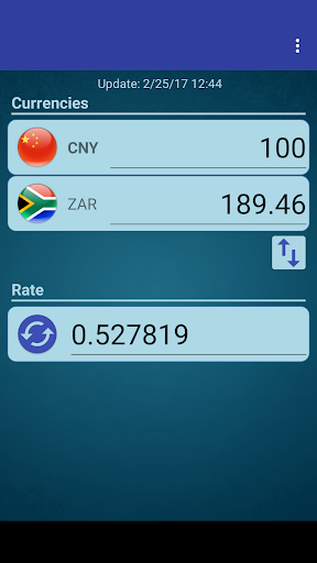 Android application CHN Yuan x South African Rand screenshort