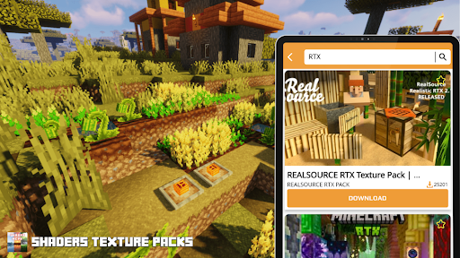 Minecraft PE RTX Download, Best Ultra Graphics Ray Tracing Shader Texture  Packs