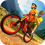Kids Bicycle Taxi Sim 2018: Offroad BMX Racing icon