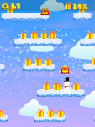 Sliding Frozen Snowman - casual 2D platformer game