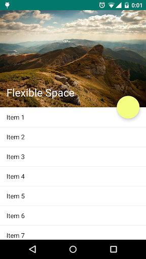 ObservableScrollView demo Screenshot 1 - AppWisp.com