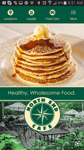 Android application North End Cafe screenshort