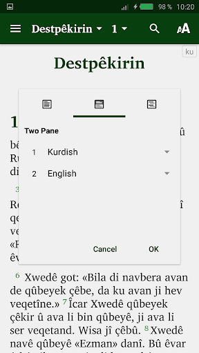 Kurdish Kurmanji Screen 2