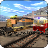 Futuristic Chained Train 3D : Xtreme Racing Rivals icon