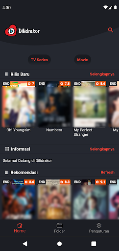 Android application Dilidrakor - Nonton Drakor screenshort
