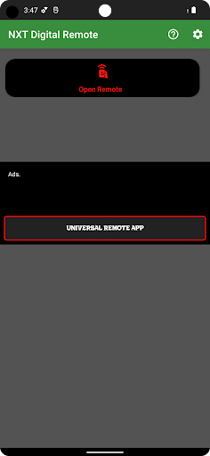Android application Remote for NXT Digital TV screenshort