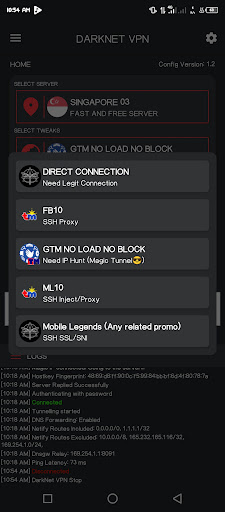 DarkNet VPN Screen 3