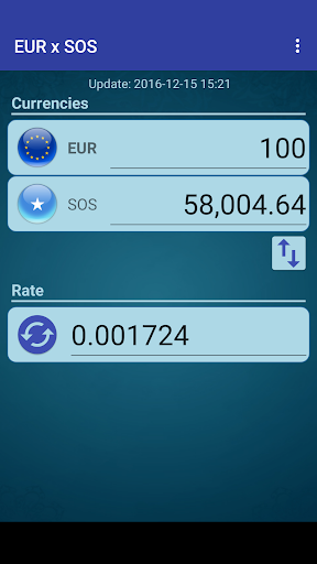 Android application Euro x Somali Shilling screenshort