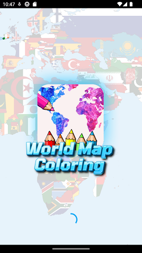 coloring world maps countries Screen 3