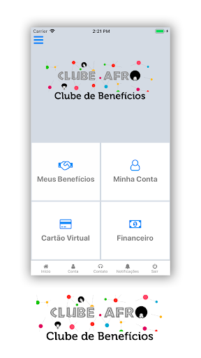Android application Clube Afro Benefícios screenshort