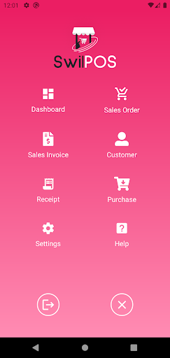 Android application SwilPOS screenshort