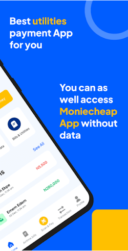 Moniecheap Dataless App Screen 2