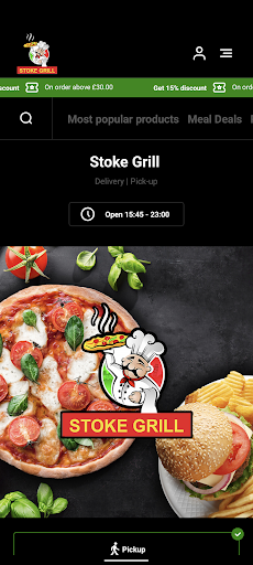 Android application Stoke Grill Plymouth screenshort