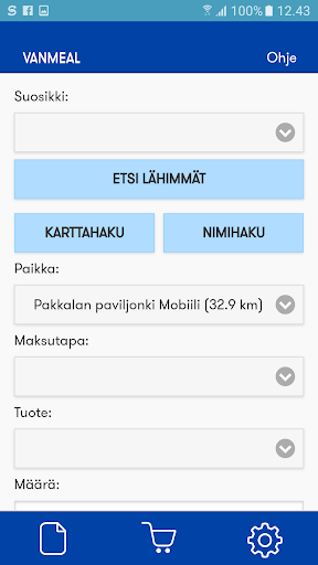 VanMeal Screen 2