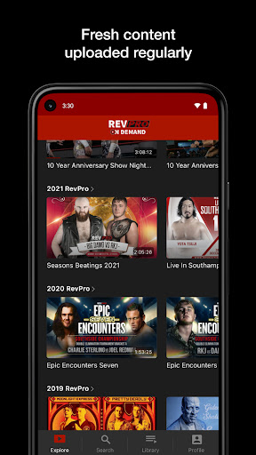 Screenshot of RevPro OnDemand