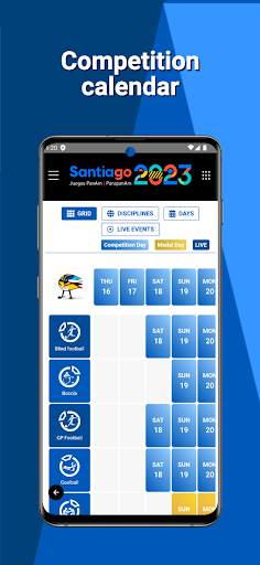Android application Para Santiago 2023 screenshort