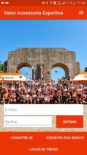 Android application Veloz Assessoria Esportiva screenshort