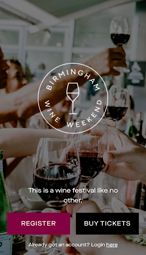 Android application Birmingham Wine Weekend screenshort
