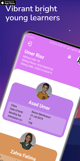 Android application Meemza Schools screenshort