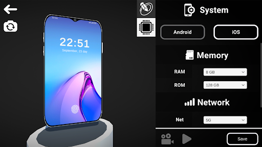 Android application Phone Simulator - 3D Maker screenshort