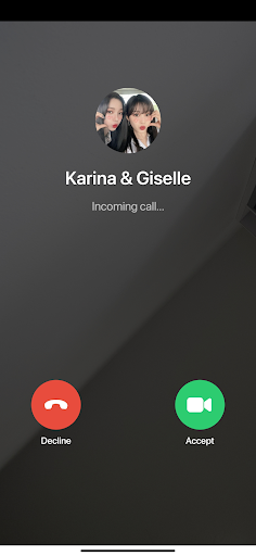 Aespa Call - Fake Video Call Screen 3