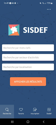 Android application SISDEF screenshort