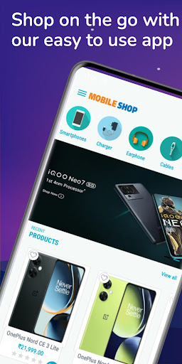 Android application Mobile Shop screenshort
