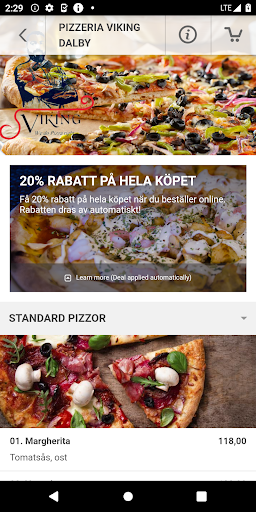 Pizzeria Viking Dalby Screen 3