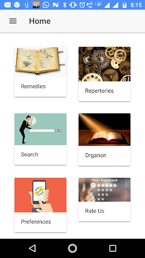 Android application Homeo Prescriber screenshort