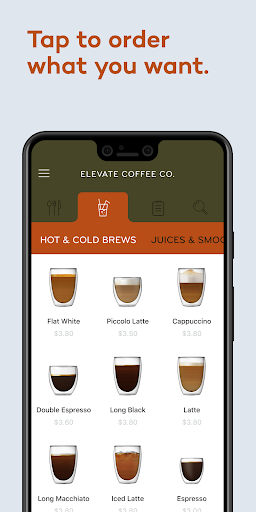Elevate Coffee Co: Order & Pay Screen 3
