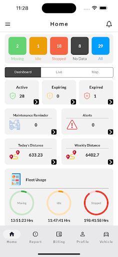 Android application Origin Track screenshort