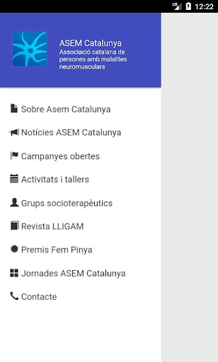 Android application ASEM Catalunya screenshort