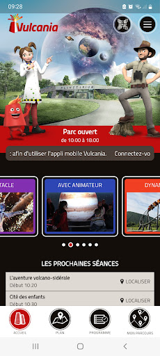 Android application Vulcania screenshort