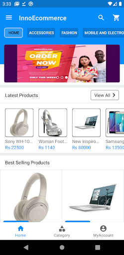 Android application Inno Ecommerce Online Shopping screenshort