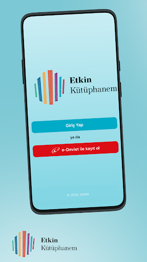 Android application Etkin Kütüphanem screenshort