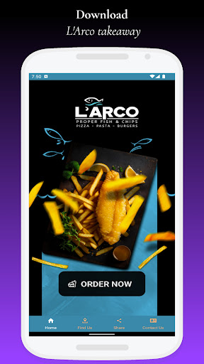 Android application Larco Takeaway screenshort