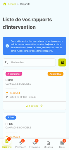 Android application Mon Edelvi screenshort