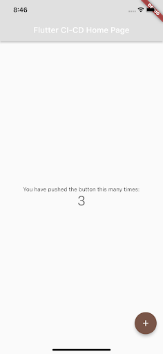 Android application Flutter CI CD screenshort