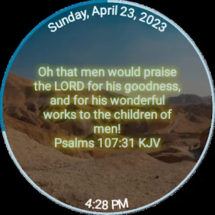 Give Thanks Bible Watch Face