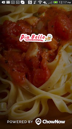 Android application Piu Bello Restaurant screenshort