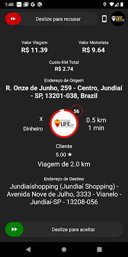 Android application MOTORISTA 2.0 EXPRESSO screenshort