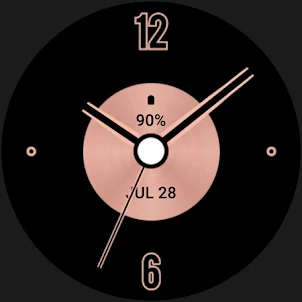 Fashion Rose Gold Watch Face
