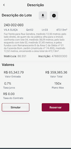 Android application Medi Corretor screenshort