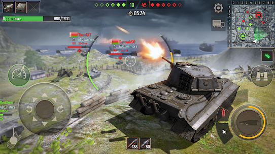 Battle Tanks: لعبة حرب 3