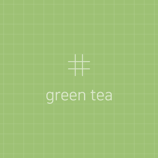 simple grid - green tea (카톡테마) logo